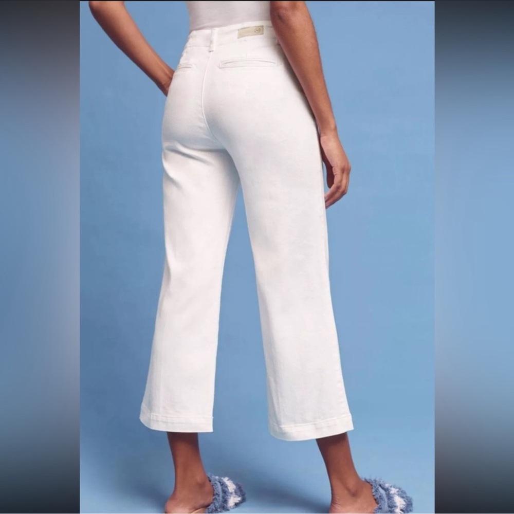 AG Adriano Goldschmied Juliette White Wide-Leg Pants 28